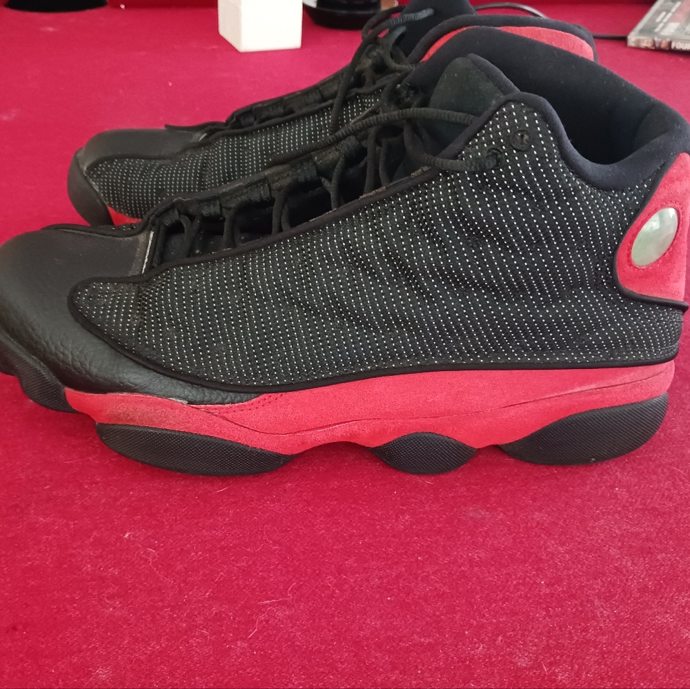 MENS size 13 Black and Red Jordans